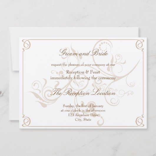 Ontvangingsuitnodiging Kaart (Achterkant)