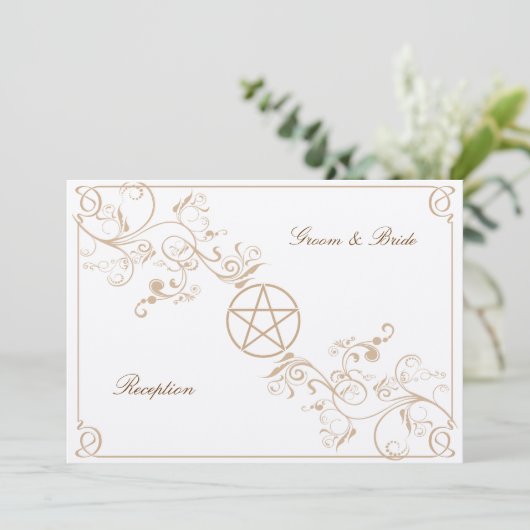 Ontvangingsuitnodiging Kaart (Staand voorkant)