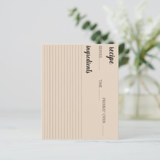 Ontvangkaart (Staand voorkant)