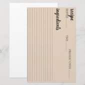 Ontvangkaart Briefpapier (Voorkant / Achterkant)