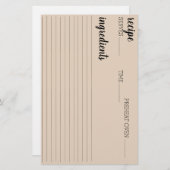 Ontvangkaart Briefpapier (Voorkant / Achterkant)