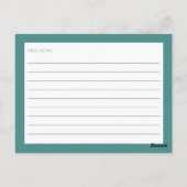 Ontvangkaart | Eenvoudig modern Briefkaart (Achterkant)