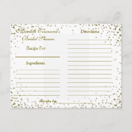 Ontvangkaart | GoudConfetti Uitnodiging Briefkaart