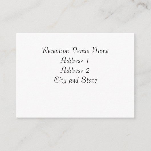 Ontvangkaart Informatiekaartje (Voorkant)