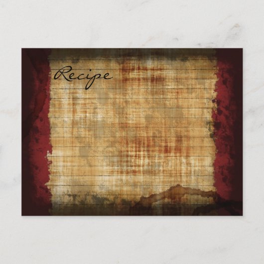 Ontvangkaart — oud met vlekken briefkaart (Voorkant)