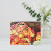 Ontvangkaart - Perziken Briefkaart (Staand voorkant)