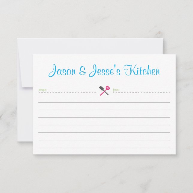 Ontvangkaart voor douche of huisverwarming (Voorkant)