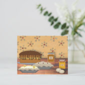 Ontvangkaart voor landendesserts briefkaart (Staand voorkant)