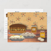 Ontvangkaart voor landendesserts briefkaart (Voorkant / Achterkant)