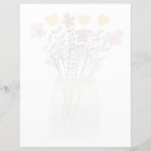 Ontvangkaart voor Vrijgezellenfeest van wilde bloe (Achterkant)