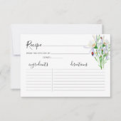 Ontvangkaart voor Vrijgezellenfeest van wilde bloe (Voorkant)