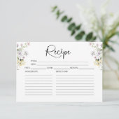 Ontvangkaart voor Vrijgezellenfeest van wilde bloe Kaart (Staand voorkant)