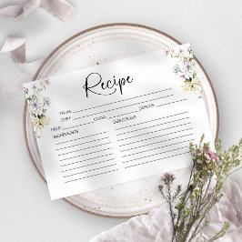 Ontvangkaart voor Vrijgezellenfeest van wilde bloe Kaart