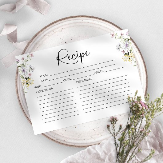 Ontvangkaart voor Vrijgezellenfeest van wilde bloe Kaart