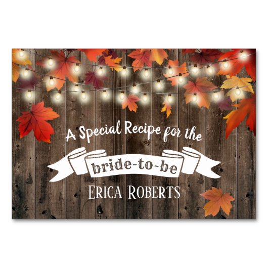 Ontvangkaart | Vrijgezellenfeest in de herfst van  Kaart (Voorkant)