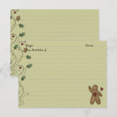 Ontvangkaarten voor ontbijtkoek briefkaart (Voorkant / Achterkant)