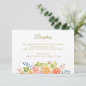 Ontvangkart Rose Bouquet Kaart (Staand voorkant)