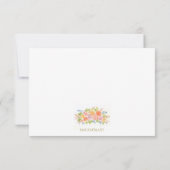 Ontvangkart Rose Bouquet Kaart (Achterkant)