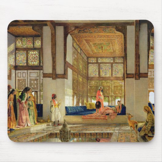 Ontvangst, 1873 (olie op het paneel) muismat (Voorkant)