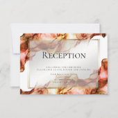 ONTVANGST | Abstracte Waterverf herfstkleuren 5 Kaart (Voorkant)