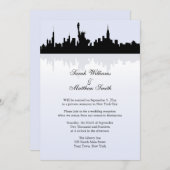 Ontvangst alleen New York Skyline Wedding Uitnodig Kaart (Voorkant / Achterkant)