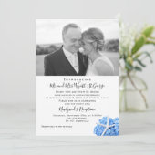 Ontvangst alleen zeetuin foto aankondiging (Staand voorkant)