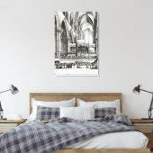 Ontvangst bij de herdenking van de Handel Canvas Afdruk (Insitu (Slaapkamer))
