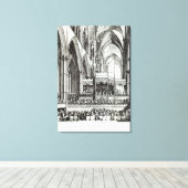 Ontvangst bij de herdenking van de Handel Canvas Afdruk (Insitu (Houten vloer))