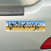 "ONTVANGST" BUMPERSTICKER (Op auto)