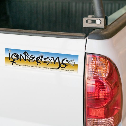 "ONTVANGST" BUMPERSTICKER (Op Truck)