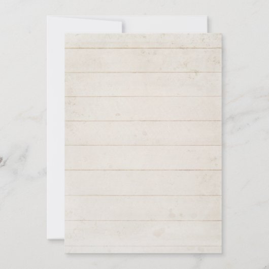 Ontvangst Desert Cactus Succulent Hout Typografie Kaart (Achterkant)