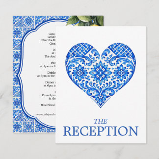 💙🍋ONTVANGST details Azul & Limone Romance Informatiekaartje