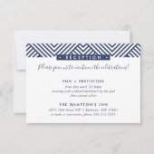 ONTVANGST DETAILS INVOEGEN modern geo eenvoudig pa Kaart (Voorkant)