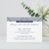 ONTVANGST DETAILS INVOEGEN modern geo eenvoudig pa Kaart (Staand voorkant)