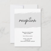 Ontvangst Details | Reactiekaart RSVP Kaartje (Voorkant)