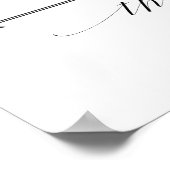 Ontvangst Deze Kant Elegant Script Directioneel Bo Poster (Hoek)