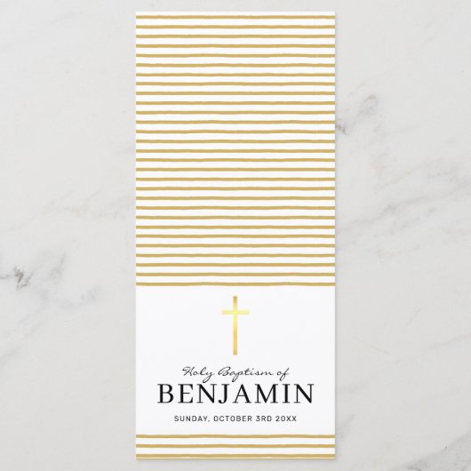 ONTVANGST DINNER MENU stijlvol marinegoud kruis (Achterkant)