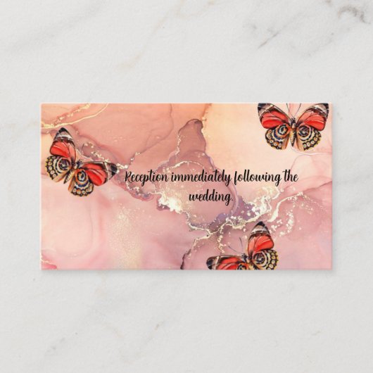 Ontvangst Enclosurekaart met Vlinders Informatiekaartje (Voorkant)