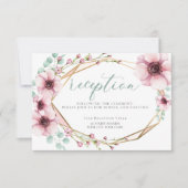 ONTVANGST | Frisse lente bloemen en bladeren Kaart (Voorkant)