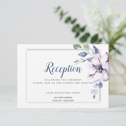 Ontvangst | Gemoute Apple Greenery Kaart (Staand voorkant)