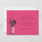 Ontvangst Kaart Wilde bloemen & Mason Jar (Voorkant)