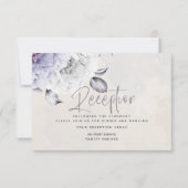 ONTVANGST | Lila Rustic en paaspap Peony Flora Kaart (Voorkant)