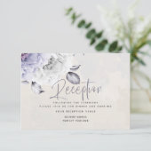 ONTVANGST | Lila Rustic en paaspap Peony Flora Kaart (Staand voorkant)