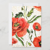 Ontvangst met ons ter viering Klaprozen Gouden Con Kaart (Achterkant)