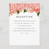 Ontvangst MODERN Breed lint Oude Hortensia Informatiekaartje (Achterkant)