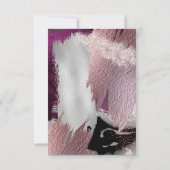 Ontvangst| Modern Faux Metallic Gold Berry Strokes Kaart (Achterkant)