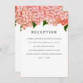 Ontvangst MODERN Wide Stripe Hydrangea Informatiekaartje (Voorkant / Achterkant)