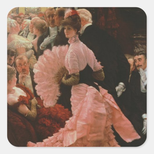 Ontvangst of, L'Ambitieuse (politieke vrouw) c Vierkante Sticker (Voorkant)