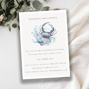 Ontvangst onderzeese krabbenkoraal informatiekaartje