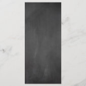 Ontvangst Plaats Instelling Dank je, schoolbord ka Programmakaart (Achterkant)